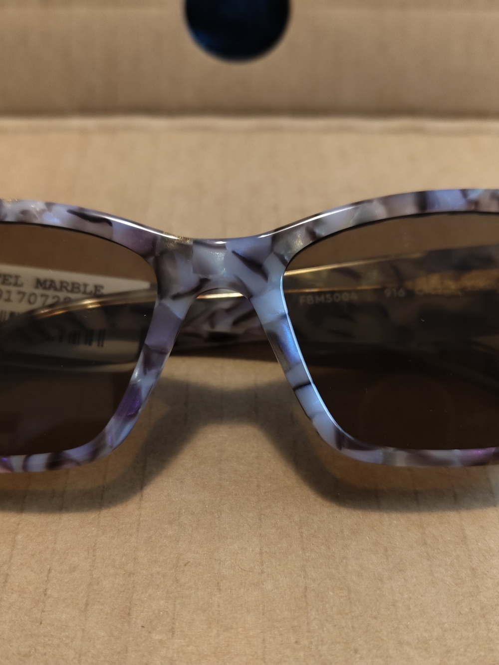 Purple Marble Square Women's Sunglasses